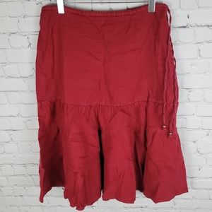 GAP | 100% linen tiered skirt